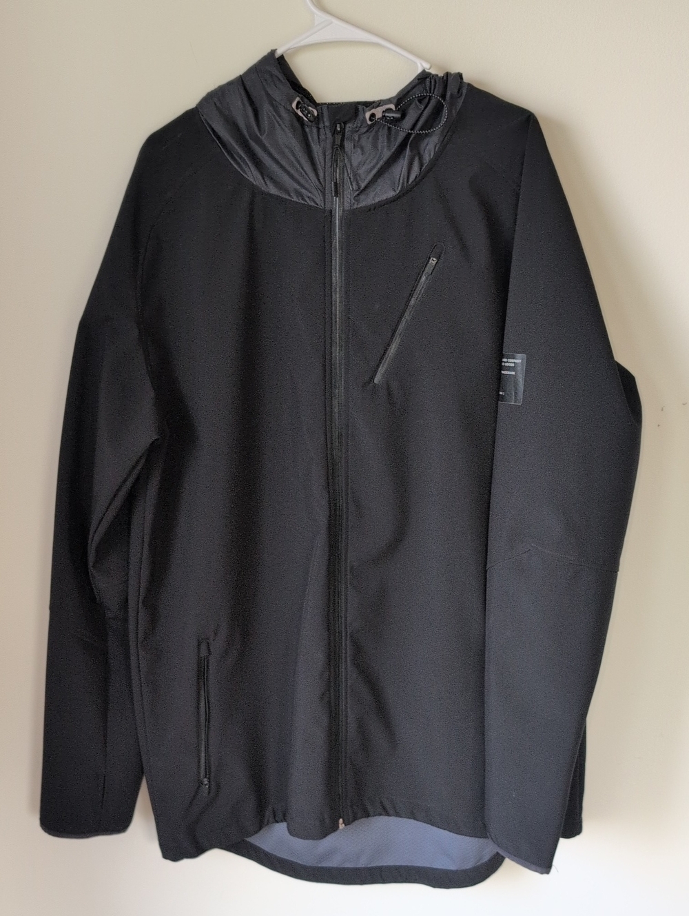 Ride Snowboards Black Hooded Zip Softshell